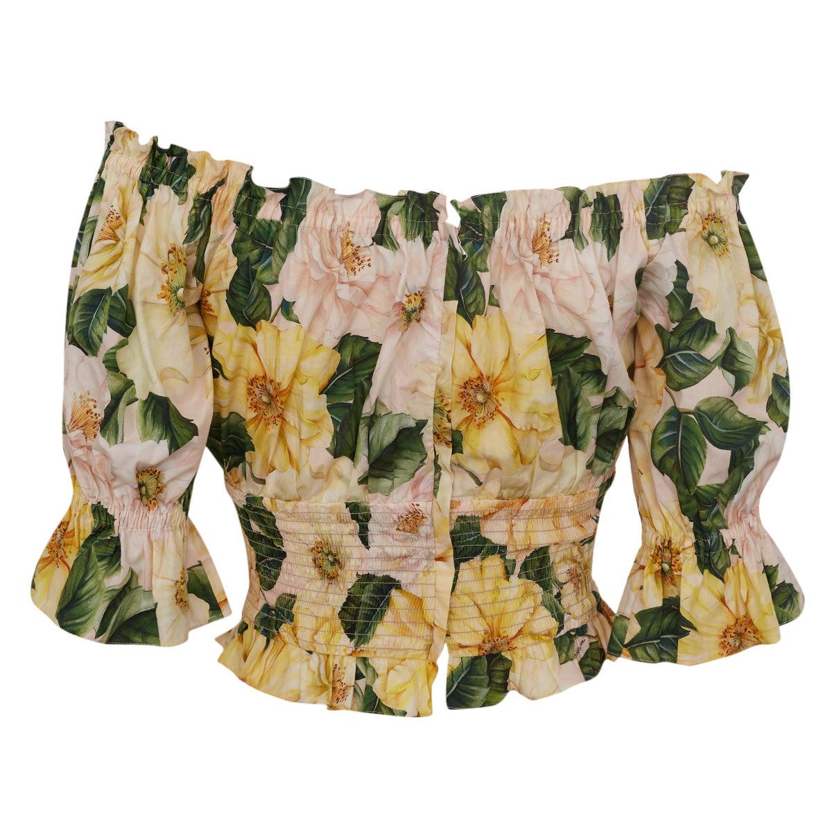 Conjunto Dolce & Gabbana Amarelo Florido Tam. 34 Br