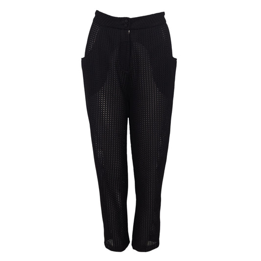 Calça Paula Raia Preta Vazada Tam. 38