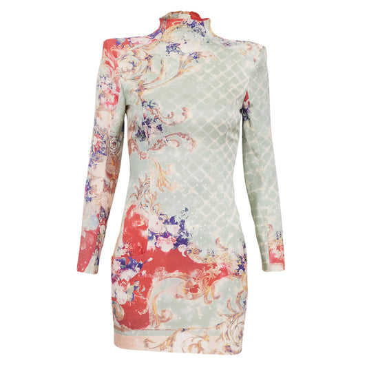 Vestido Balmain Estampado tam. 34 Br