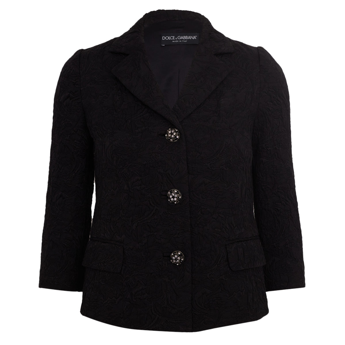 Casaco Dolce & Gabbana Texturizado Preto Tam. 34 Br