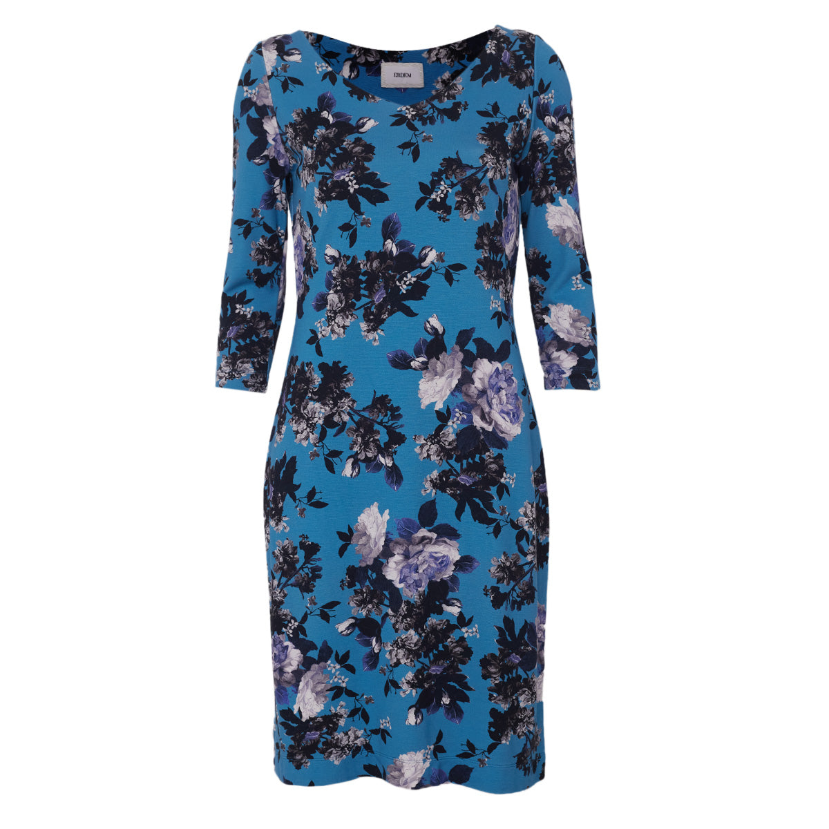 Vestido Erdem Azul Estampado TAM. 44 BR