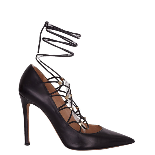 Scarpin Valentino Amarrações Studs Preto Tam. 36 Br