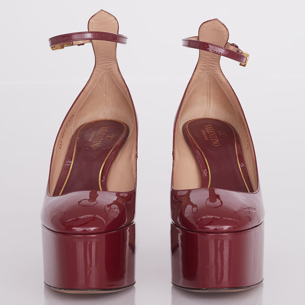 Sapato Valentino Tan-Go Plataform Pump Vinho Tam. 35,5 Br