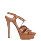 Sandália Saint Laurent Tribute Caramelo Tam. 39 BR