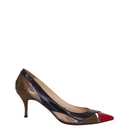 Scarpin Christian Louboutin Colorido Vazado Tam. 37 Br
