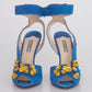 Sandália Prada Azul com Pedrarias Tam. 38 Br