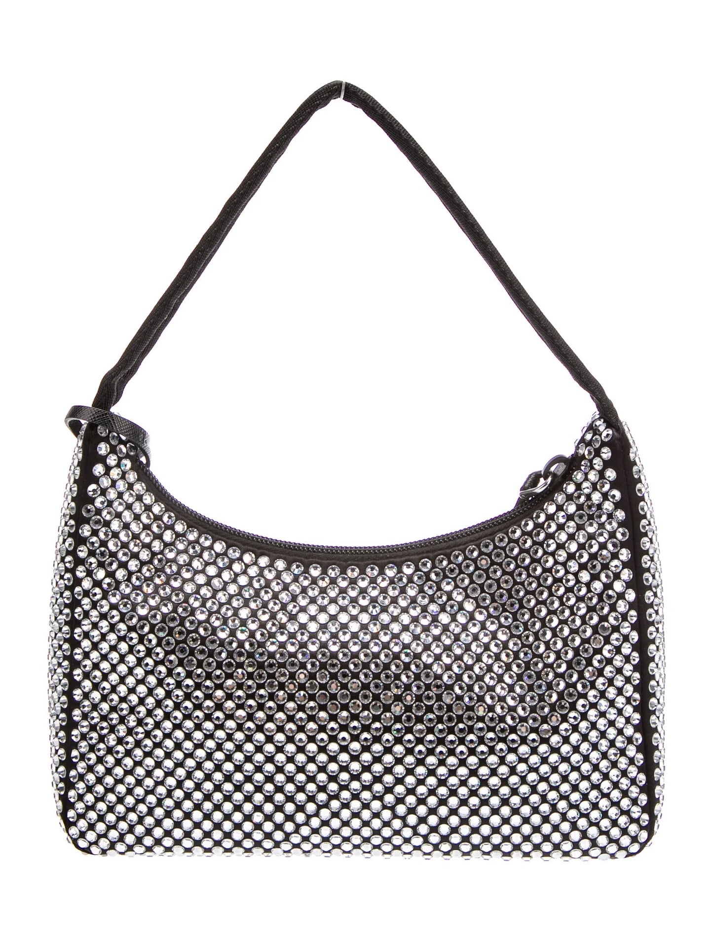 Bolsa Prada Re- Edition 2000 Com Cristais Preta