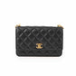 ⁠Bolsa Chanel Timeless On Chain Preta