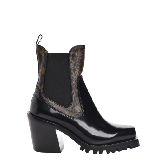 Ankle Boot Louis Vuitton Monograma Limitless Tam. 34 Br