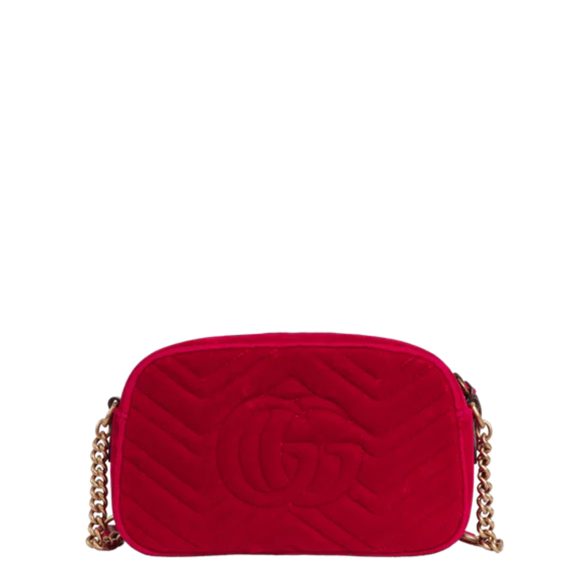 Bolsa Gucci Marmont Veludo Vermelha