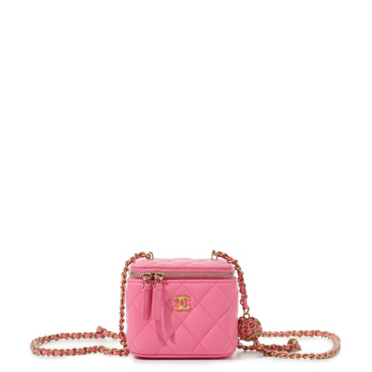 Bolsa Chanel Mini Vanity Pearl Crush Rosa