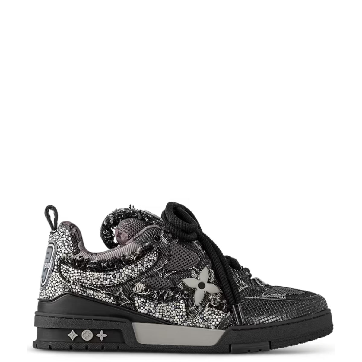 Tênis Louis Vuitton Skate Swarovski Preto Tam. 44 Br