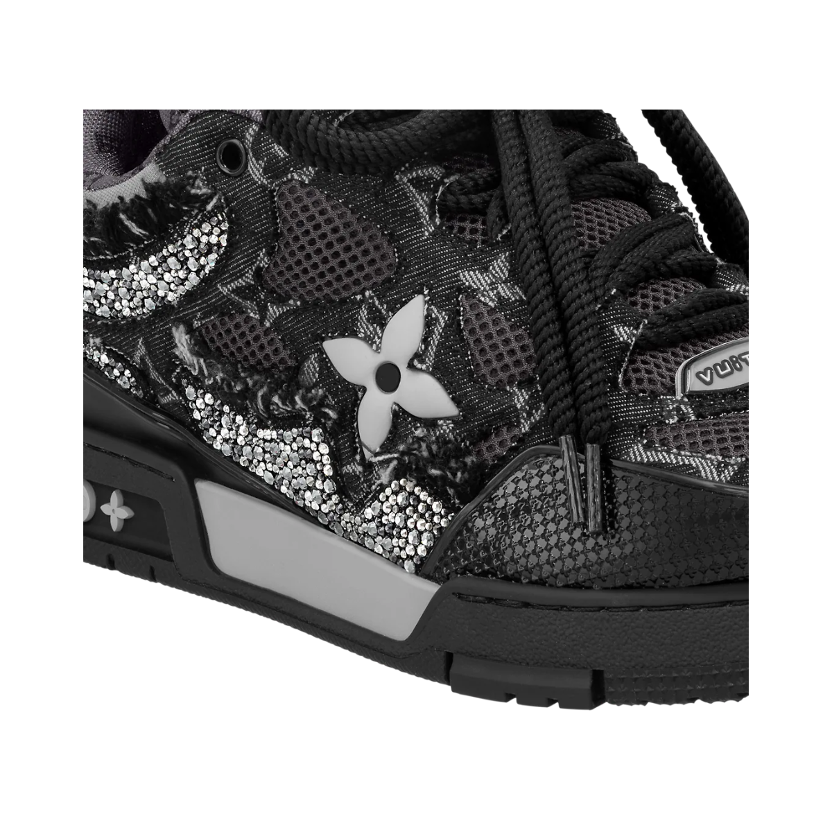 Tênis Louis Vuitton Skate Swarovski Preto Tam. 44 Br