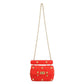 Bolsa Valentino Roman Stud Cashmere Laranja