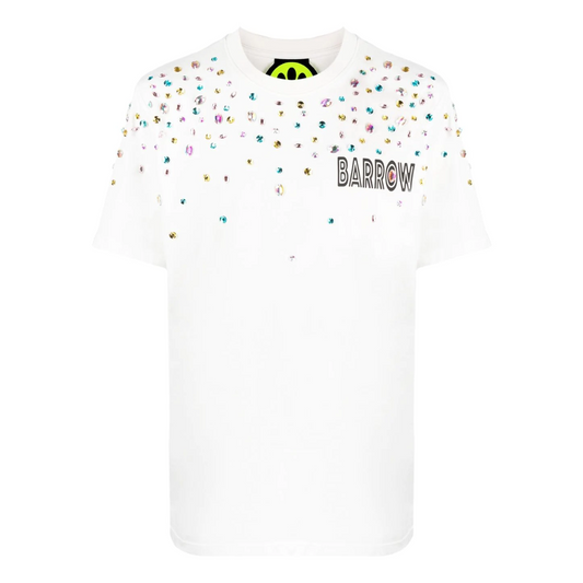 Camiseta Barrow Branca com Cristais Tam. P Br