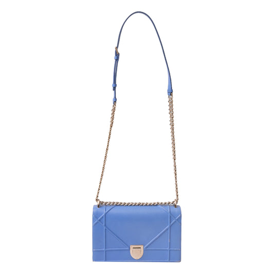 Bolsa Diorama Flap Bag da Christian Dior Azul