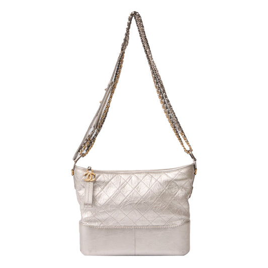 Bolsa Chanel Gabrielle Hobo Prata