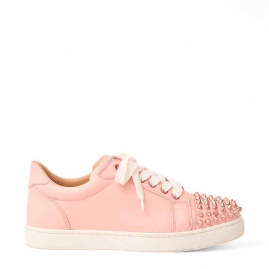 Tênis Christian Louboutin Vieira Spikes Pink Jupon Tam. 34,5 BR