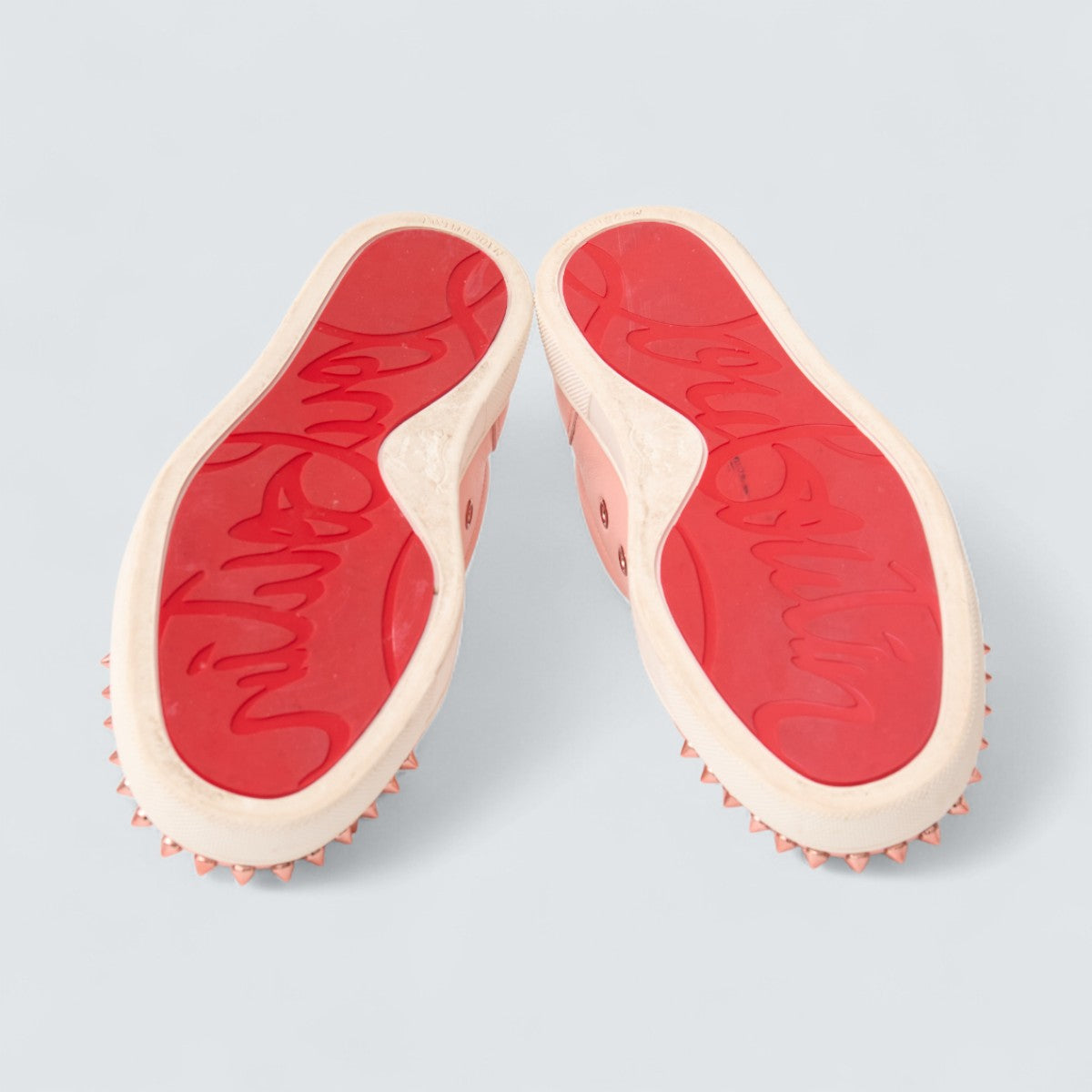 Tênis Christian Louboutin Vieira Spikes Pink Jupon Tam. 34,5 BR