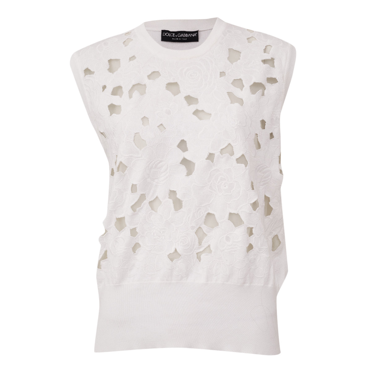 Regata Dolce e Gabbana Floral branca tam M br