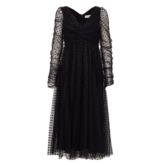Vestido Zimmerman Preto de Bolinhas Tam G Br