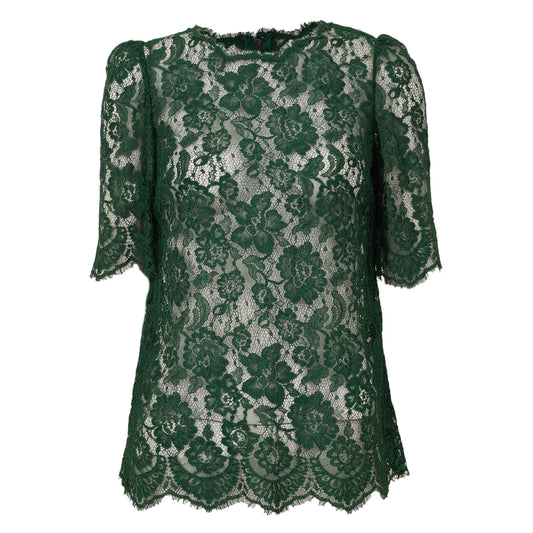 Blusa Dolce&Gabbana Renda Verde Tam P Br