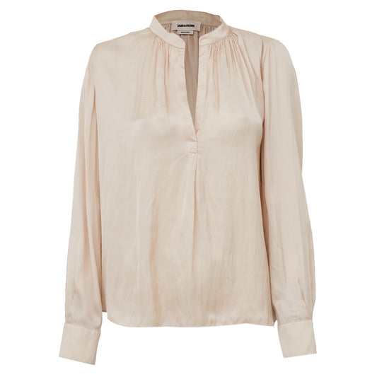 Camisa Vince. Branca Acetinada Tam M Br