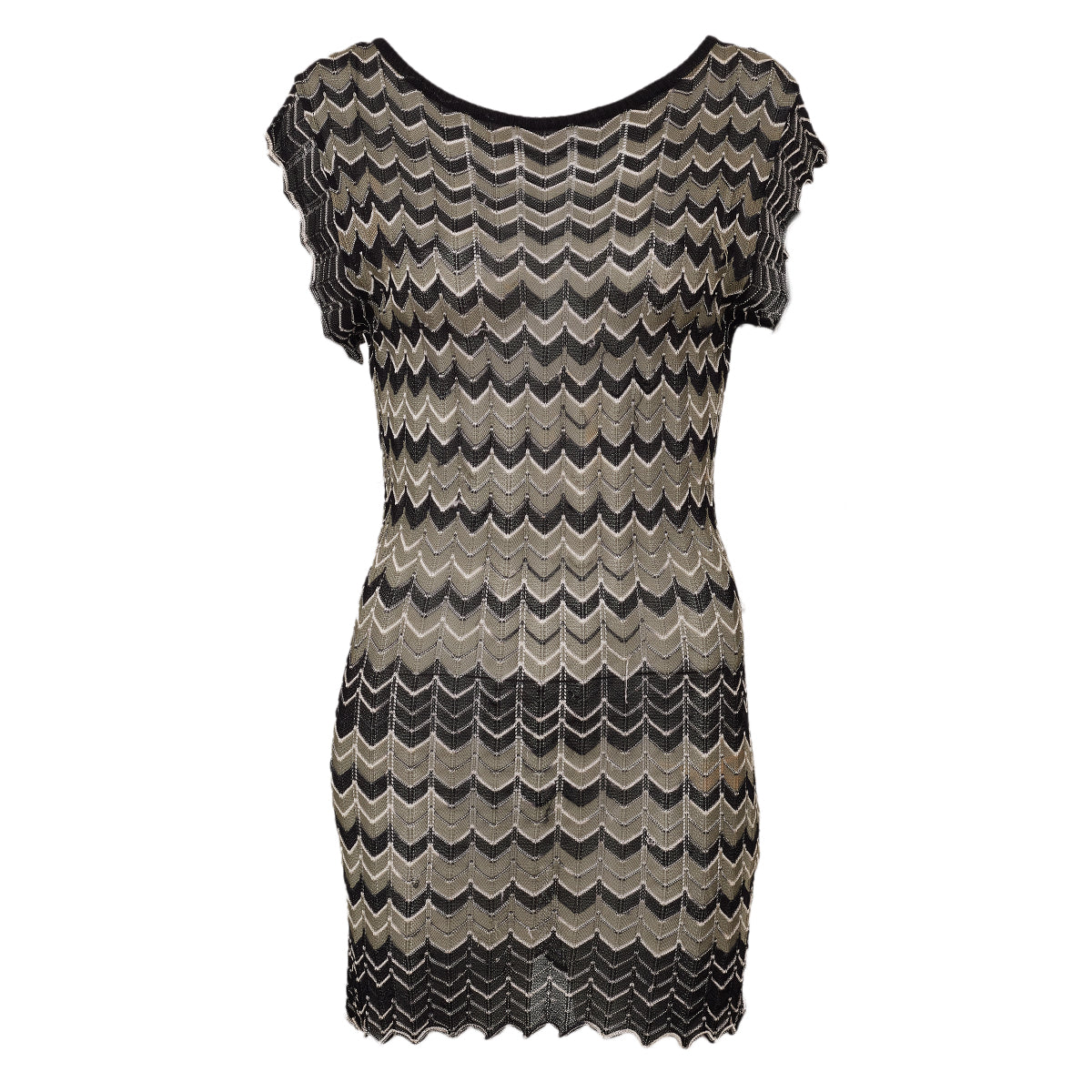 Vestido Missoni Verde e Preto Tam 34 Br