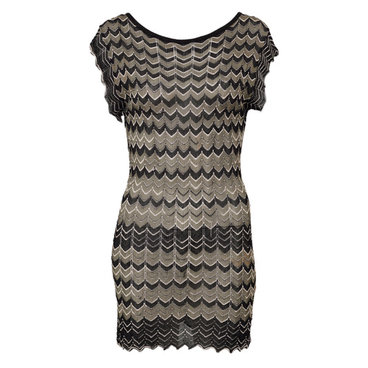 Vestido Missoni Verde e Preto Tam 34 Br