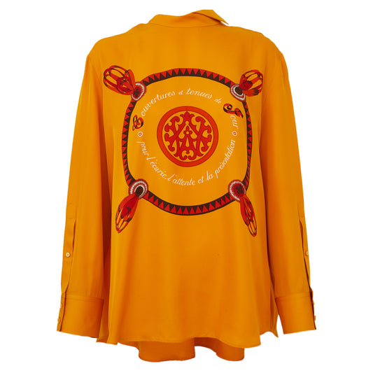 Camisa Hermes Laranja Tam 40 Br