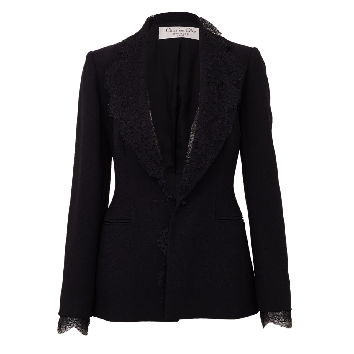 Terno Christian Dior Preto com Renda Tam P BR