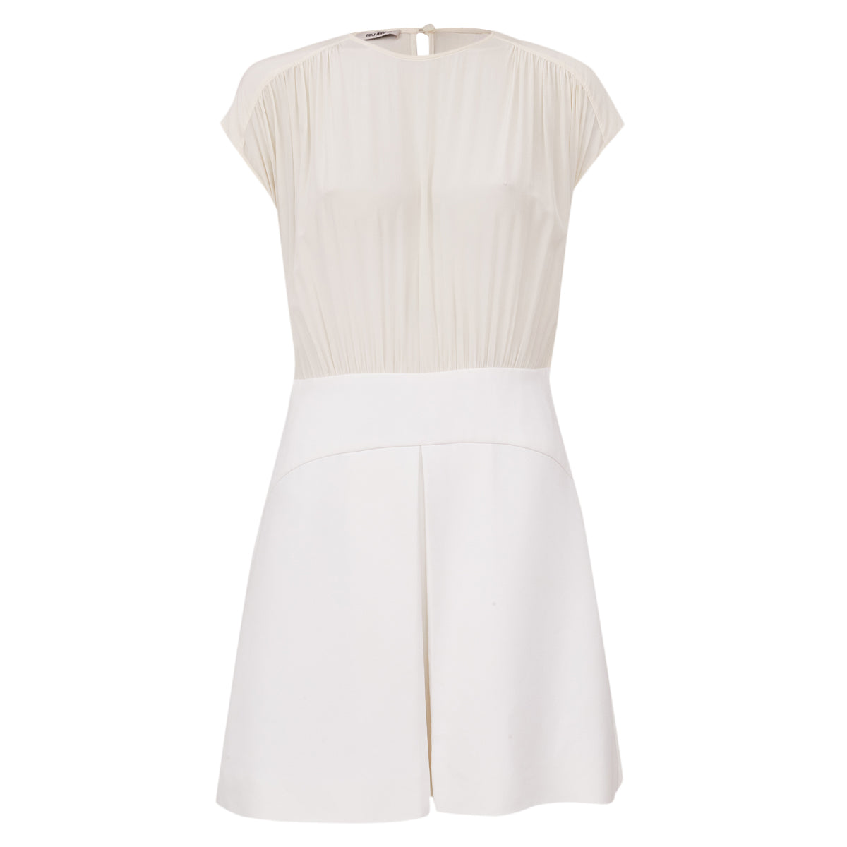 Vestido MiuMiu Branco Tam 42 Br