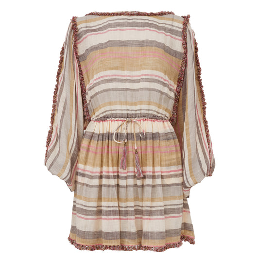 Vestido Zimmermann Listrado Tam M BR