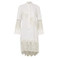 Vestido Burberry Manga Longa De Renda Branco Tam 36 Br