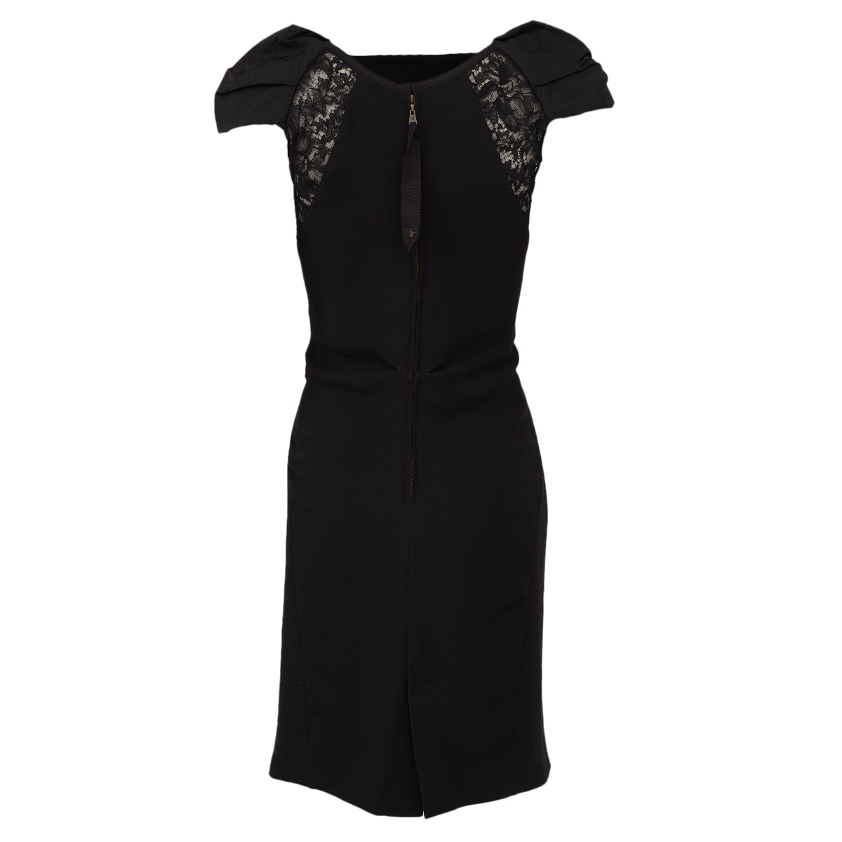 Vestido Louis Vuitton Preto Renda Tam P BR