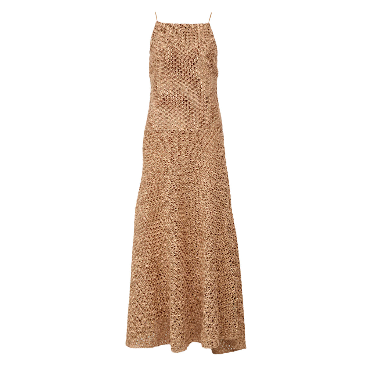 Vestido Cris Barros Longo Bege Tam 36 Br