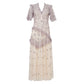 Vestido Needle & thread Off White Tam 36 Br