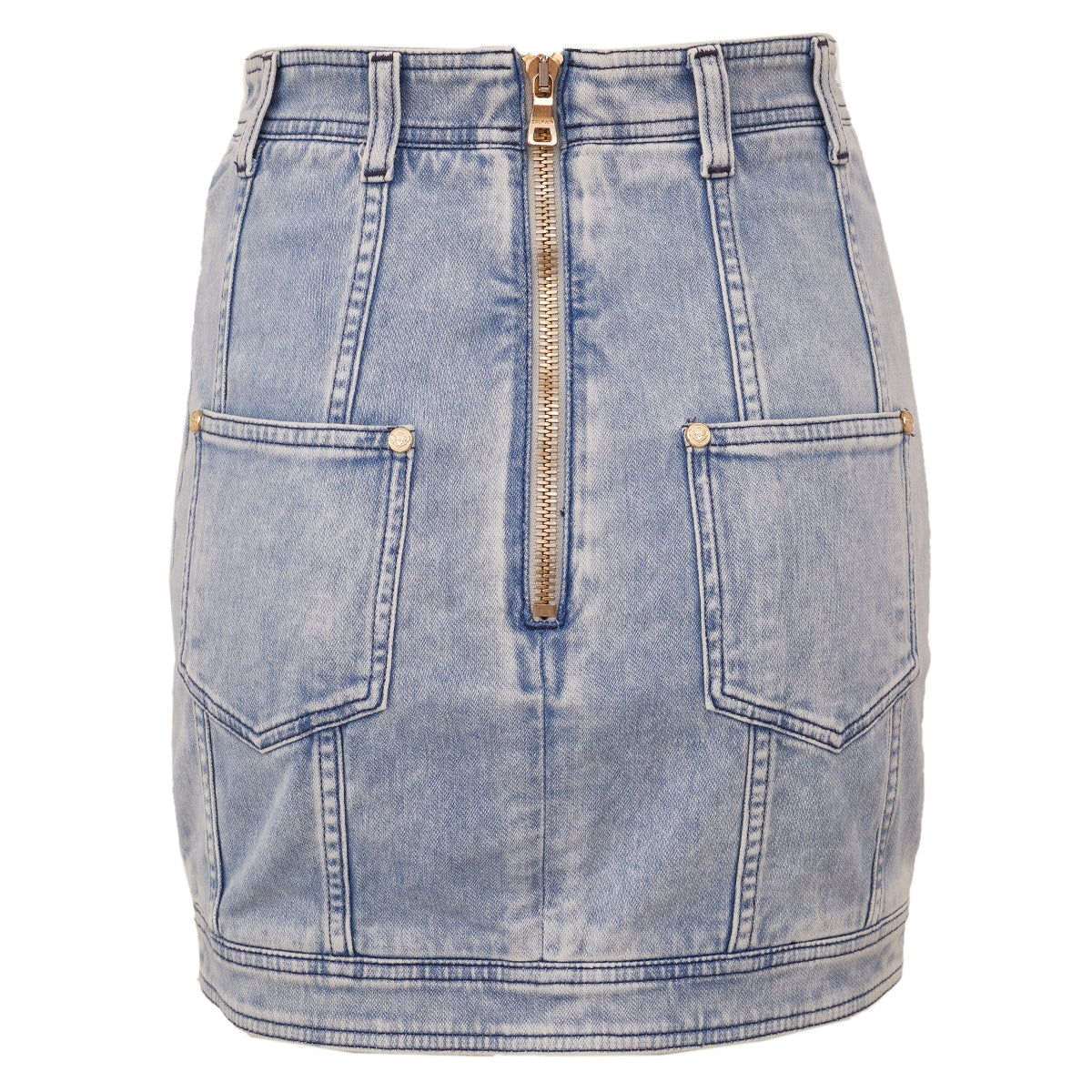 Saia Balmain Jeans Tam 36 Br