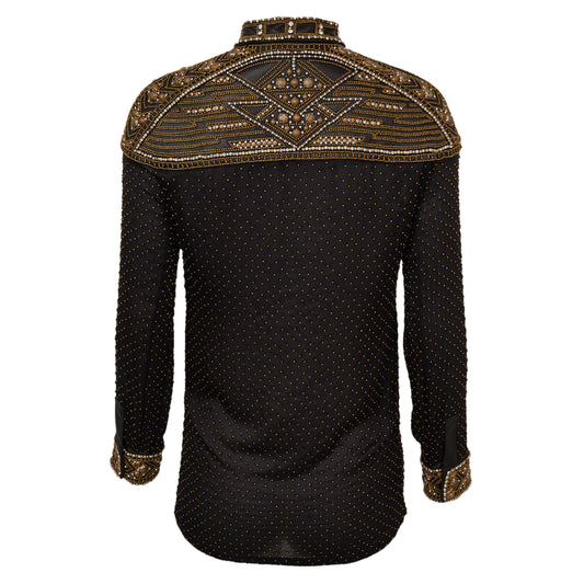Camisa BalmaIn Bolinhas Douradas