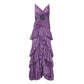 Vestido Raisa & Vanessa Longo Roxo Tam P Br