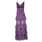 Vestido Raisa & Vanessa Longo Roxo Tam P Br