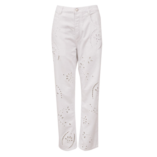 Calça Isabel Marant Branca Tam 36 Br