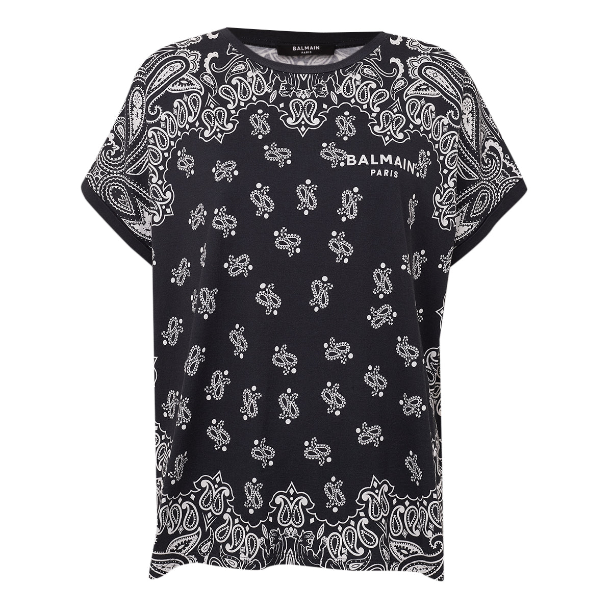 Camisa Balmain Preta e branca TAM GG BR