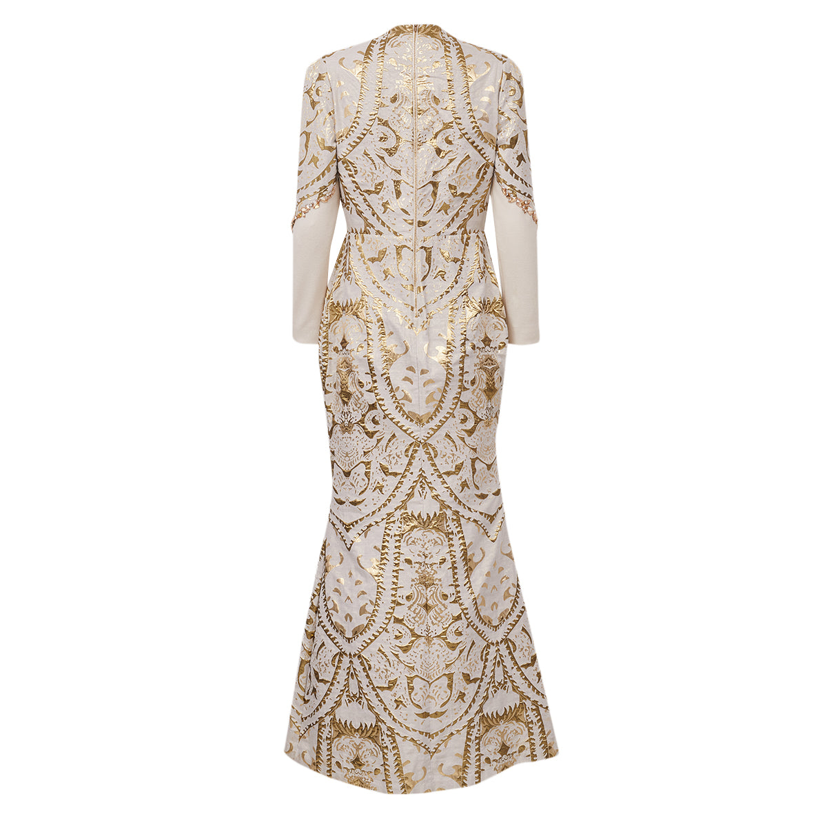 Vestido Gizia Longo Dourado Tam 40 Br