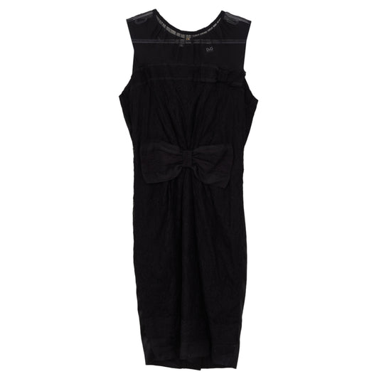 Vestido Dolce e Gabbana Renda Preto Tam P br