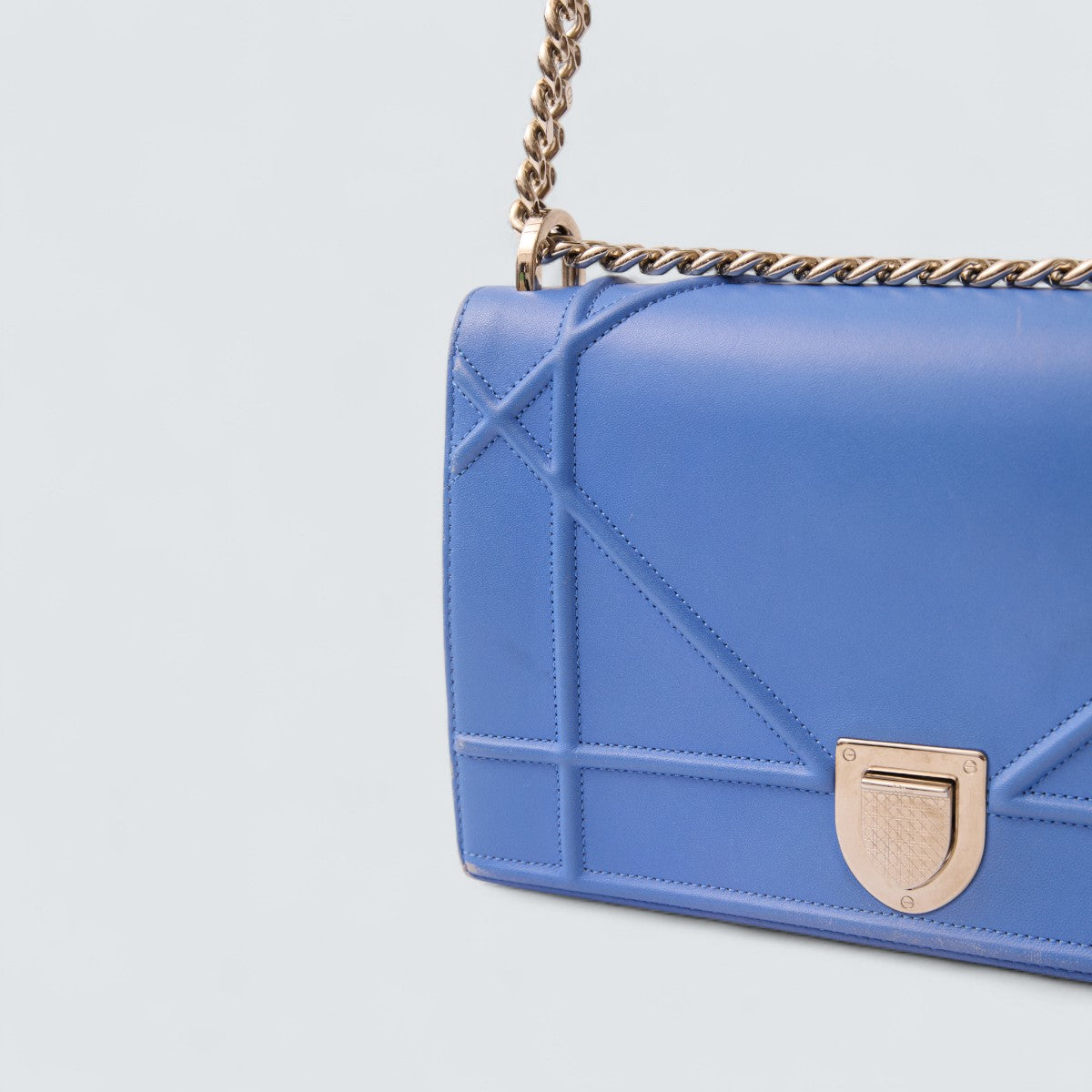 Bolsa Diorama Flap Bag da Christian Dior Azul