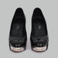 SCARPIN CHANEL PRETO E PRATA TAM. 37,5 BR
