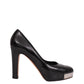 SCARPIN CHANEL PRETO E PRATA TAM. 37,5 BR
