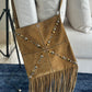 Bolsa Valentino Franjas Marrom