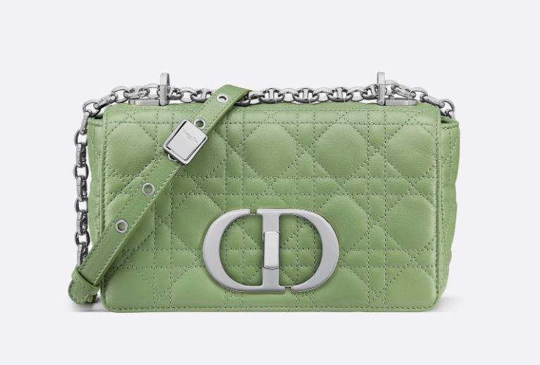 Dior Caro Bag In Mint Green
